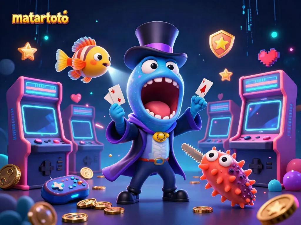 Engage in thrilling magic acts at Mataramtoto with a vibrant underwater casino scene.