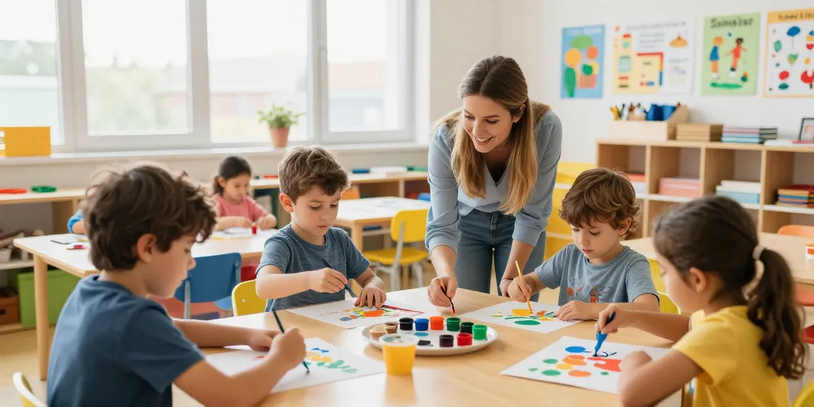 RUSUNTOTO | Anak-anak belajar kreatif dengan bahagia di kelas.