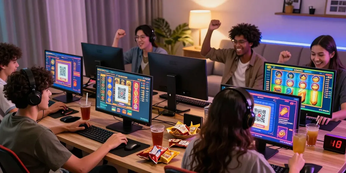 Discover engaging online gaming at https://www.fridacamden.co.uk/ with friends enjoying colorful slot games and seamless QRIS deposits.