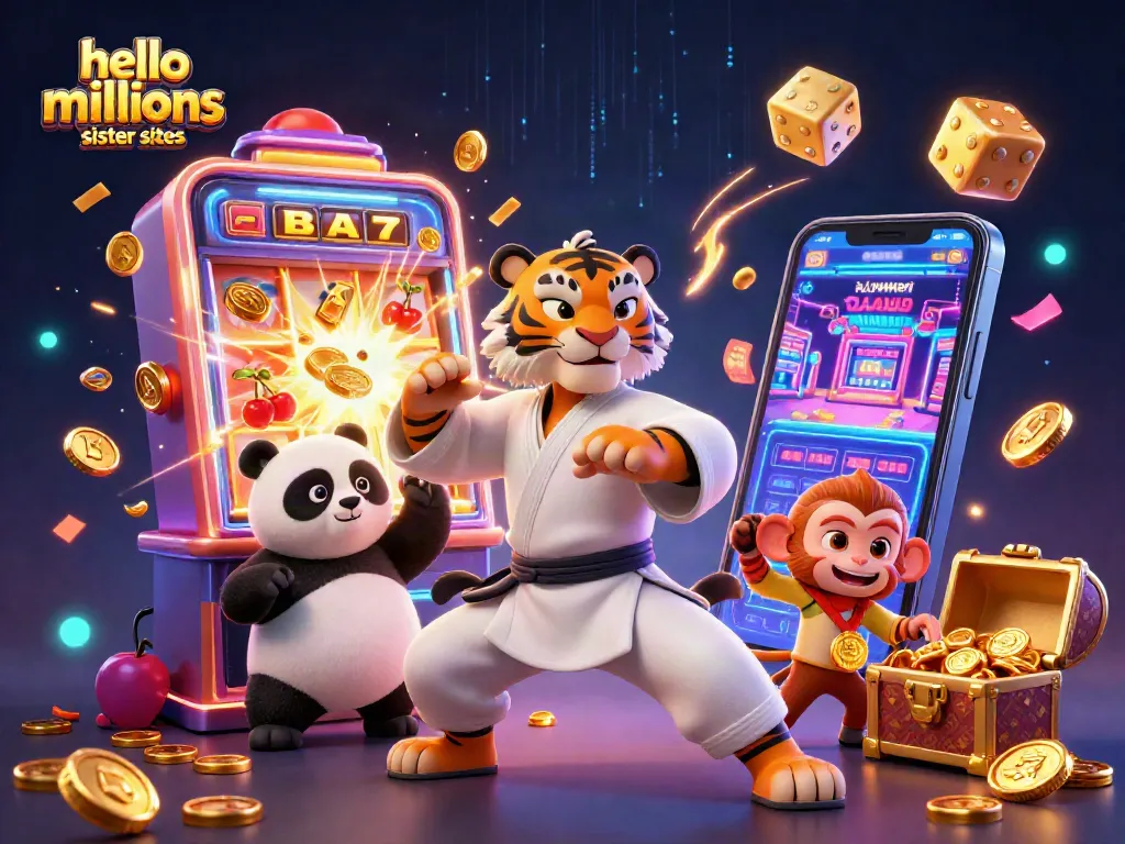 Spin, win, and explore hello millions sister sites in an exciting slot-themed adventure.