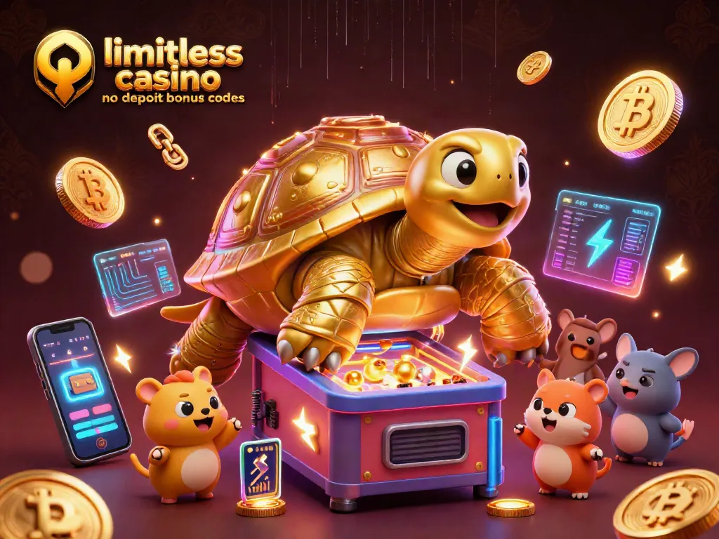 Enjoy limitless casino no deposit bonus codes with a vibrant illustration of exciting casino action.