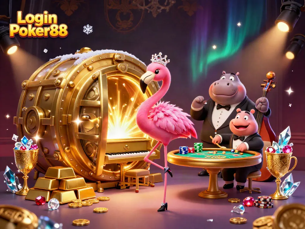 Login Poker88 for exciting poker action with rich visuals and vibrant casino elements.