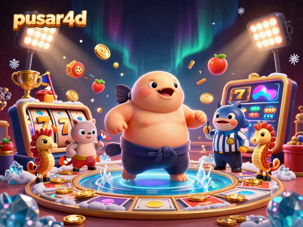 Experience the thrilling action at pusar4d with a lively underwater scene featuring a blowfish and exciting slot elements.