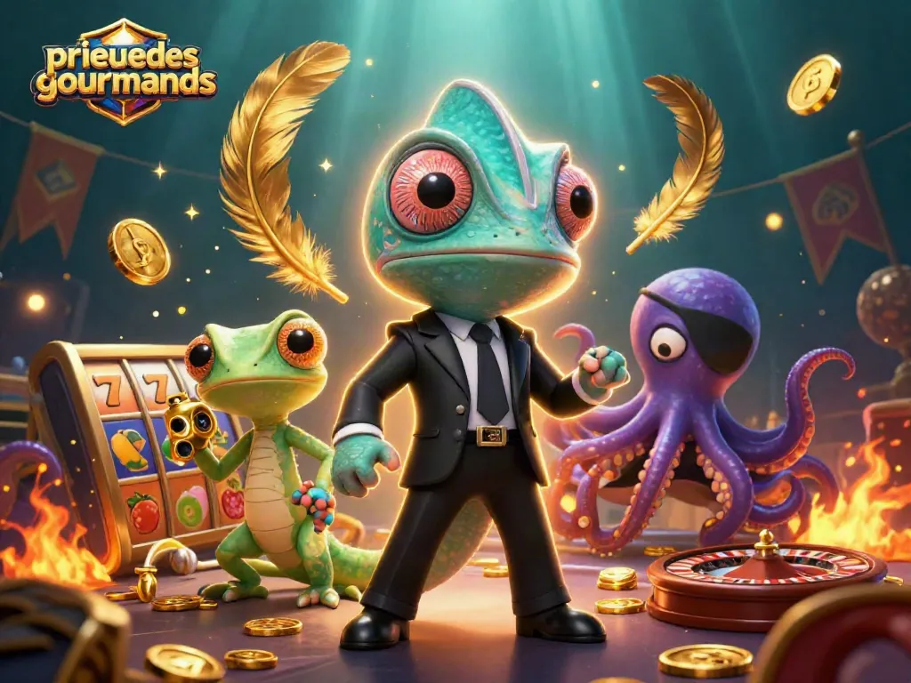 Engage in thrilling gaming at prieuredesgourmands with vibrant slot reels and animated agents.