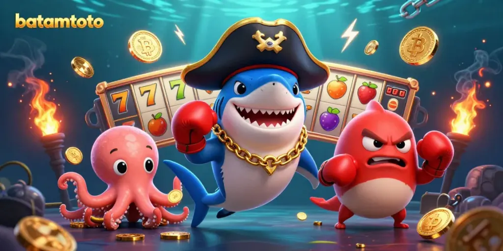 Engage in thrilling gaming adventures with batamtoto's vibrant illustrations featuring dynamic characters.