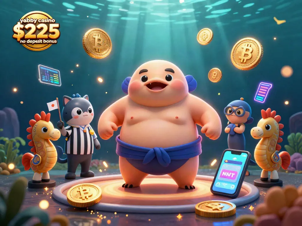 Experience the excitement of the yabby casino $225 no deposit bonus with fun 3D underwater casino elements.