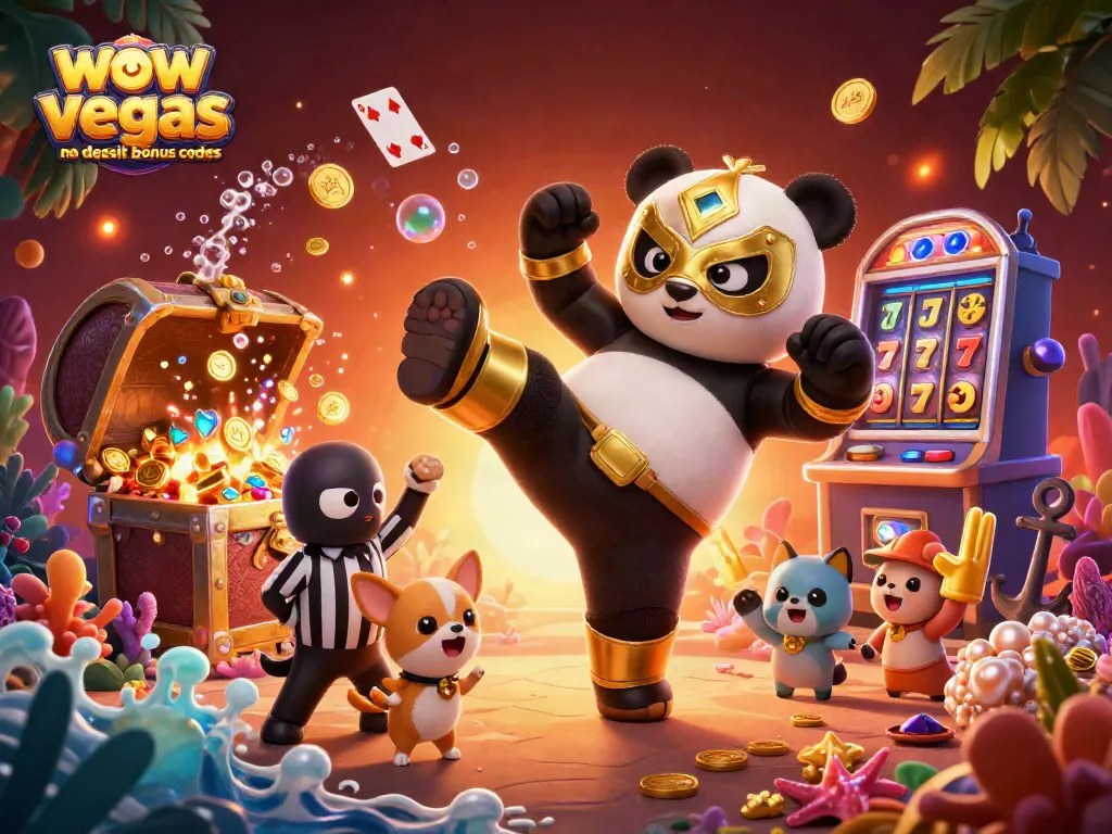 Engage with wow vegas no deposit bonus codes by trying your luck and winning in a thrilling 3D casino scene.