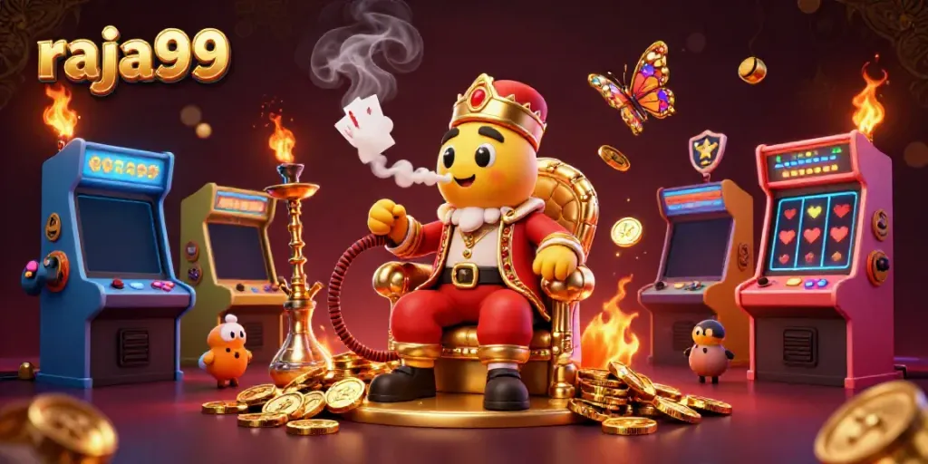Spin and win with raja99's vibrant games featuring a whimsical casino atmosphere.