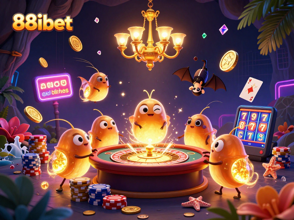 88ibet players enjoy a vibrant casino experience with captivating games and glowing characters.