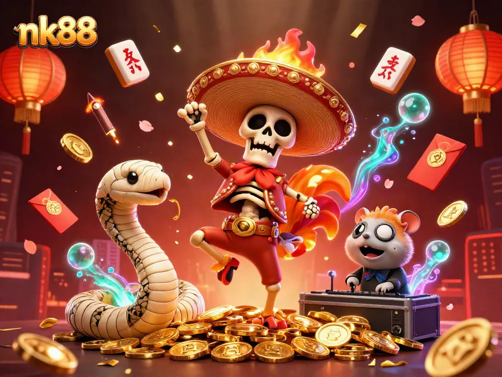 Spin and win big with nk88 at an exciting 3D carnival-themed casino!